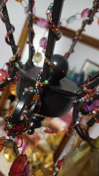 Lámpara Colgante Boho Forja Multicolor