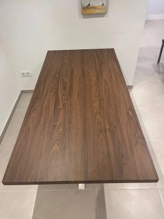 Mesa comedor madera y hierro