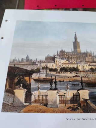 Reproducción grabado antiguo Sevilla