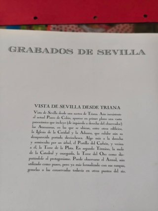Reproducción grabado antiguo Sevilla