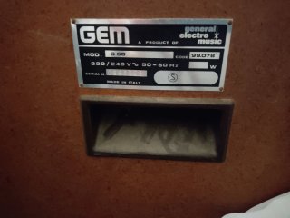 Órgano Electrónico GEM G60