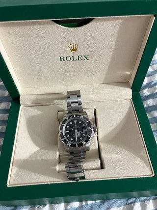 Reloj Rolex Submariner Negro/Plateado