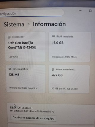 HP Elitebook 640 G9 i5 12Gen 16GB RAM 512GB SSD