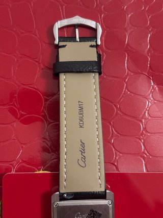 Reloj Cartier Tank Negro/Plata