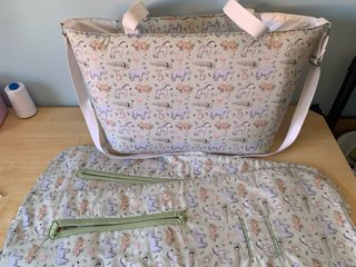 Bolso carro + 2 colchonetas estampado animales