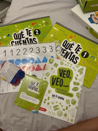 Qué te cuentas, nivel 1 matemáticas manipulativas