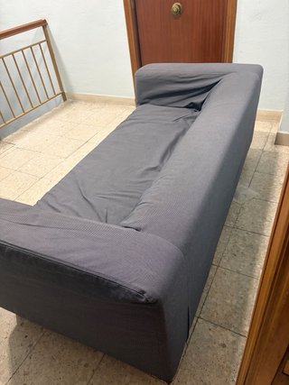 Sofá Ikea 3 plazas gris tela