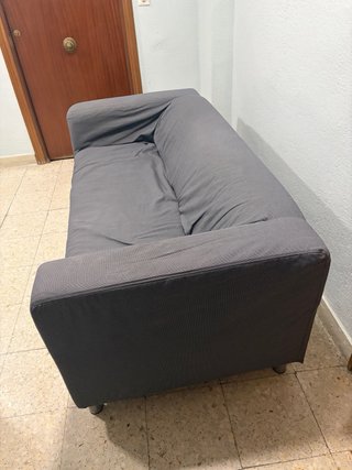Sofá Ikea 3 plazas gris tela