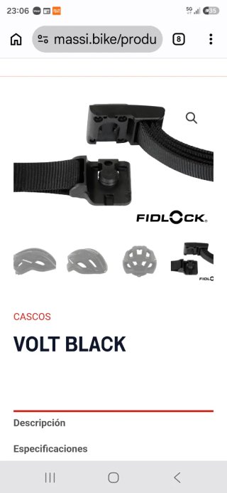 Casco Bici Massi Volt Black Talla M