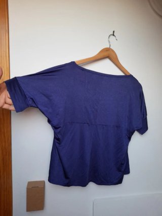 Top vestir de H&M azulón talla 44