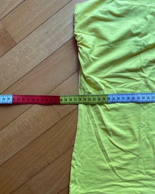 Top a fascia senza spalline giallo fluo