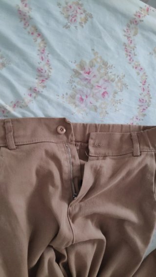 Pantalones anchos Made in Italy marrón.