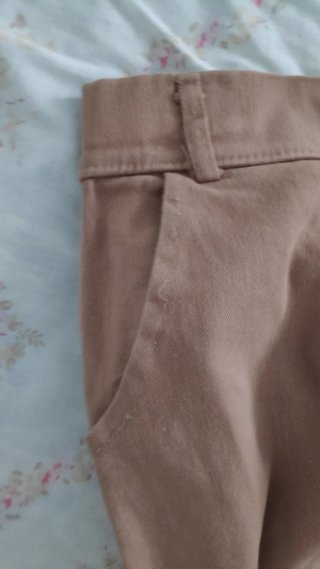 Pantalones anchos Made in Italy marrón.
