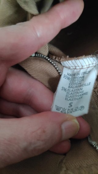 Pantalones anchos Made in Italy marrón.