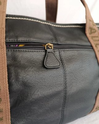 Bolso de viaje Gym Grande Negro con Bandolera