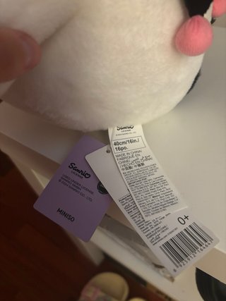 Peluche 40 cm Kuromi Sanrio miniso