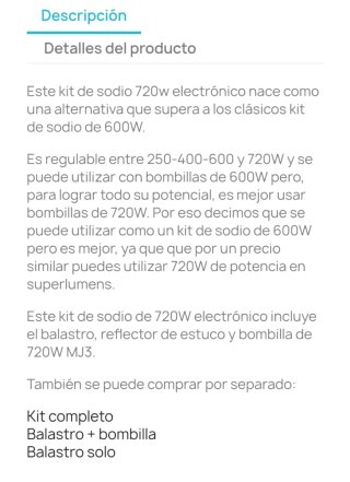Kit Balastro y Reflector Cultivo Interior