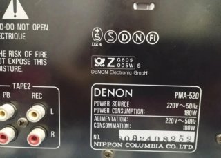 Amplificador Denon PMA-520 Negro