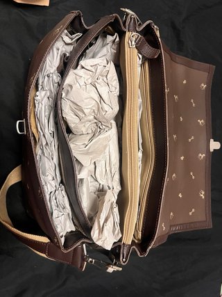 Bolso Petusco Marrón Estampado