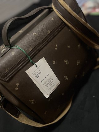 Bolso Petusco Marrón Estampado