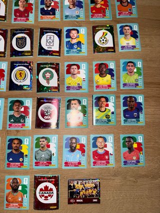Lote 162 DIFERENTES Cromos Panini Mundial 2026