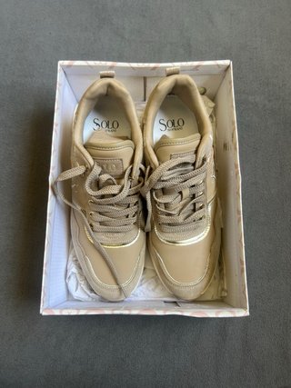 Scarpe Solo Beige e Oro