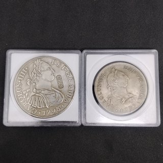🇪🇦 CARLOS III 1779 Y 1793 2 MONEDAS