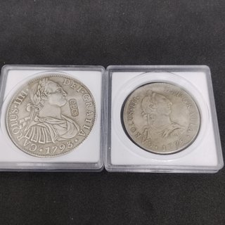 🇪🇦 CARLOS III 1779 Y 1793 2 MONEDAS