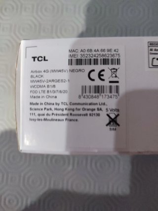 Router Portátil TCL Airbox 4G MW45V