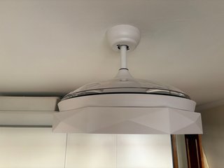 Lámpara Ventilador Techo Aspas Retráctiles