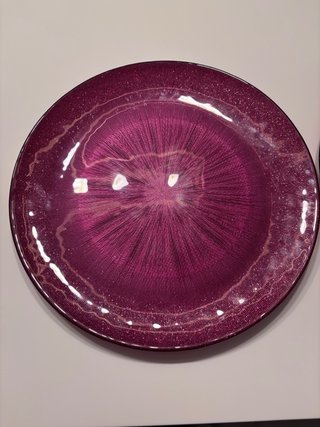 Bajoplato cristal morado (2 unidades)