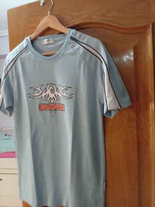 Camiseta Hombre Talla L Azul