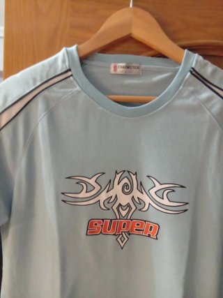 Camiseta Hombre Talla L Azul