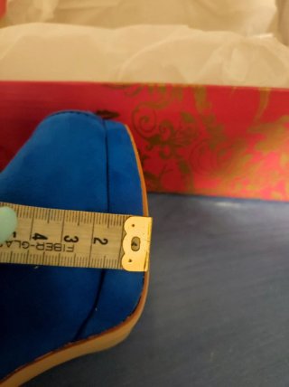 Sandalias de tacón azul