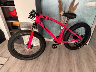 Bicicleta Fat Bike Rosa 26 pulgadas