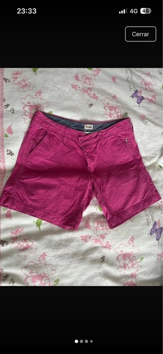 Pantalón corto rosa chico