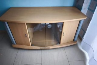 Mesa de centro madera y cristal