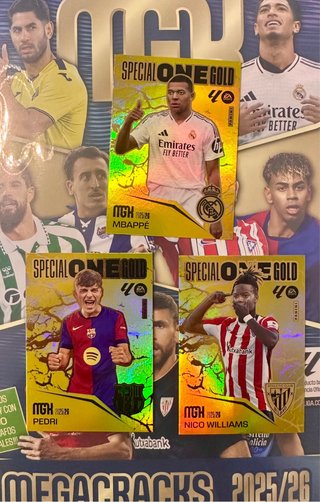 Lotto di figurine Special One Gold Mbappé, Pedri, Willia