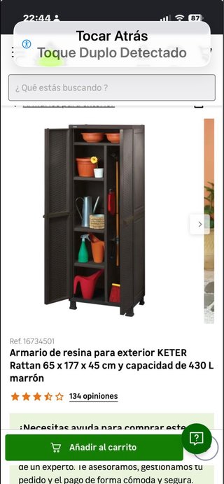 Armario Exterior Keter Rattan Marrón