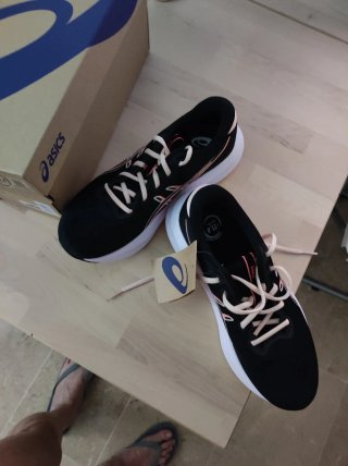 Asics Gel Excite 11 Mujer Negro/Rosa