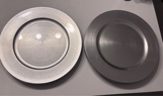 Lote 9 Bajoplatos 33cm Plata