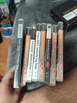 Lote cajas PSP y PS2