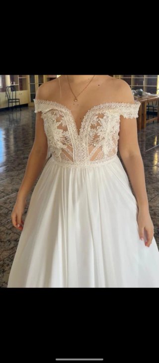 Vestido Novia Vintage Encaje Fluido