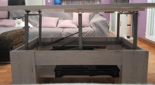 Mesa centro elevable y extensible