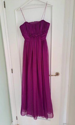 Vestido de fiesta largo morado