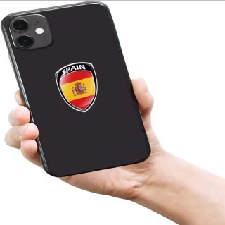 Adhesivo 3D Bandera España Escudo Moto Fuengirola