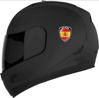 Adhesivo 3D Bandera España Escudo Moto Fuengirola