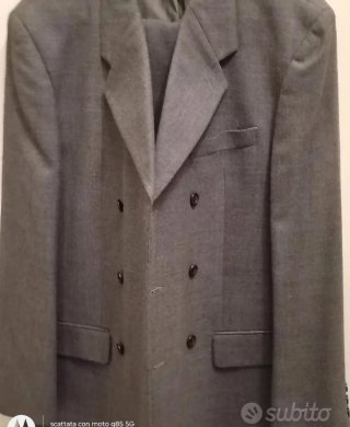 Abito uomo grigio taglia italiana 52