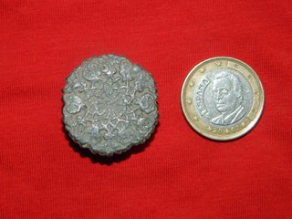 Fibula ibero romana motivos intrincados florares.