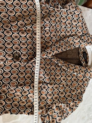 Blazer monopetto stampa retro